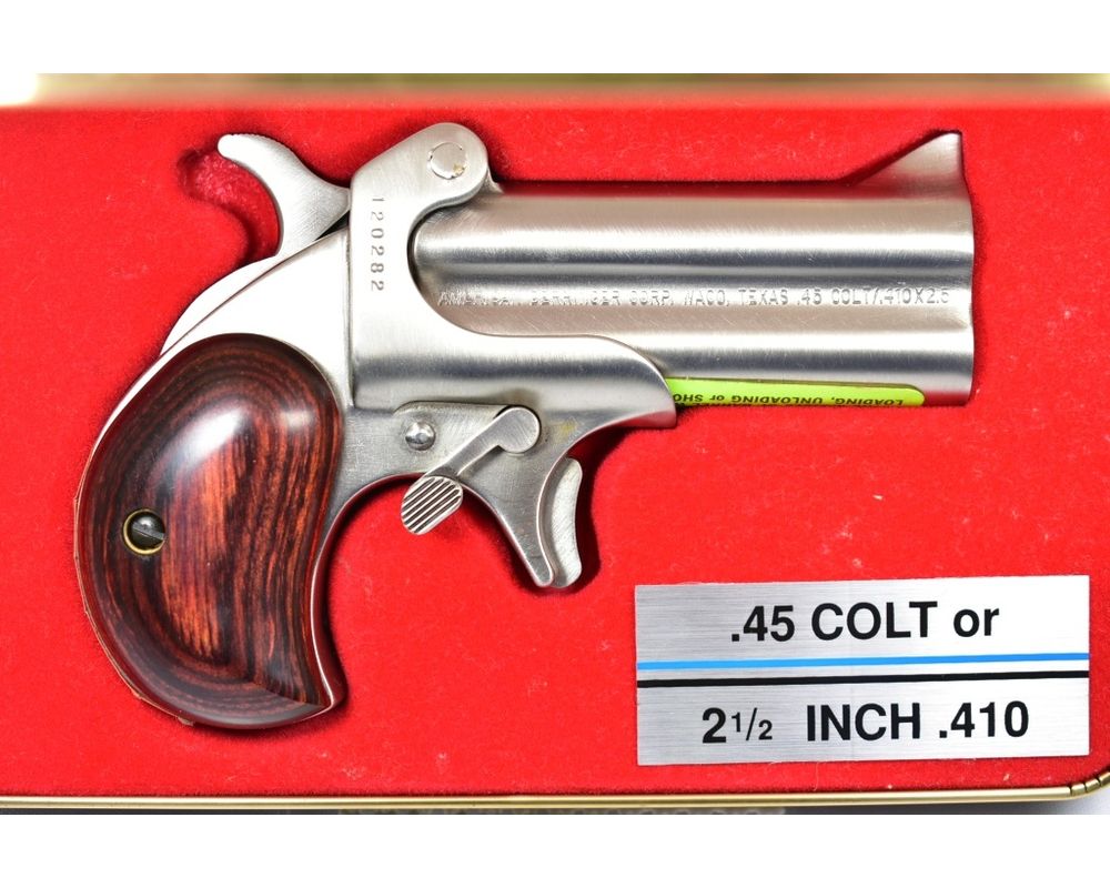 1997, American Derringer, 45 Colt Cal. Or 410 Ga., Double Barrel (Never Fired)